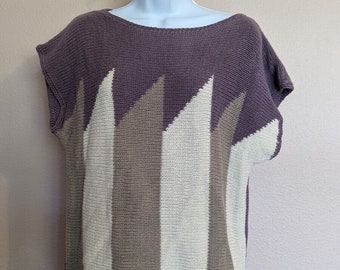 Catalina Vintage Short Sleeve Sweater Purple, Medium (EU 40)