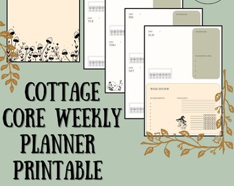 Woodlands Weekly Planner Digital Download Printable - Etsy