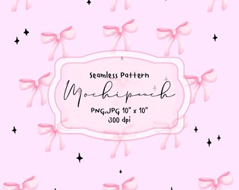 Pink Ribbons Seamless Pattern | Breast Cancer Awareness Digital Paper