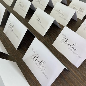 CONJUNTO DE CARTÕES DE CASAMENTO "Para o meu...no dia do nosso casamento"