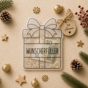 Shakerkort – önskemål för jul eller födelsedagar | Pengapresenter och presentkortsförpackningar | Konfettipåsar | Shakerkort