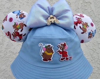 Cinderella Inspired Bucket Hat Sun Hat with Mickey Ears!