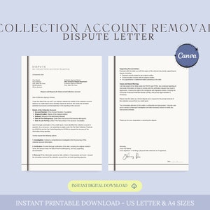 Dispute Letter für Inkassokonten, Dispute Letter für geschlossene Accounts, für geschlossene Kreditkarten