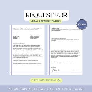 Plantilla de carta de solicitud de representación legal, Solicitud de representación legal, Representación de abogado, Representación de abogado, Asesor legal