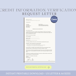 Plantilla de carta de solicitud de verificación de información crediticia, carta de informe de crédito, carta de verificación de crédito, informes de crédito, precisión de la puntuación de crédito