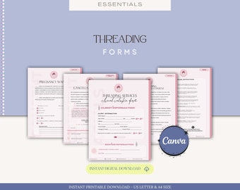 Behandelingsformulieren inrijgen, Intakeformulier inrijgen, Toestemmingsformulieren voor huidverzorging, Consultatieformulier inrijgen, Ontheffing inrijgen, Inrijgformulieren, Canva