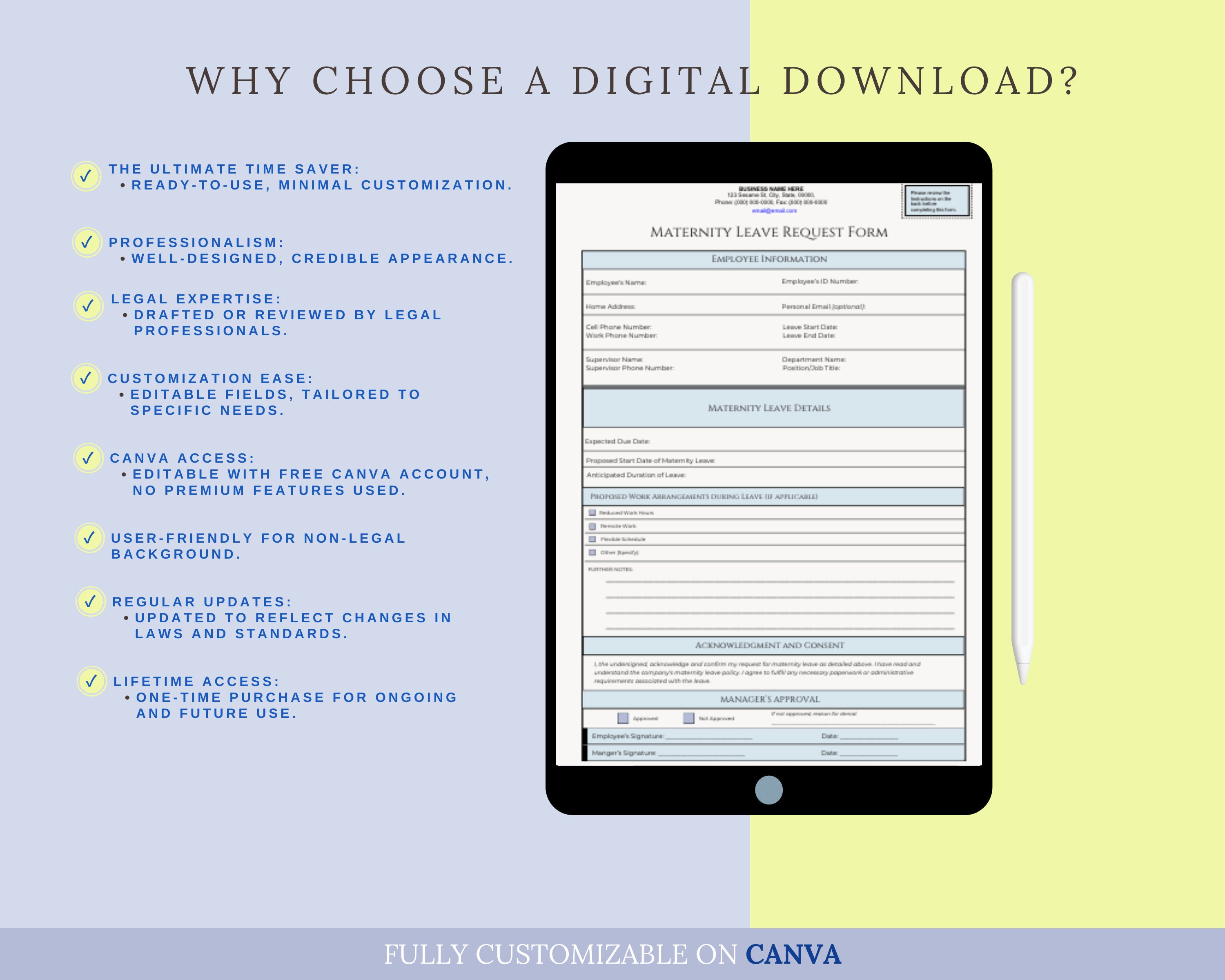 Maternity Leave Request Letter, Request Form, Maternity Leave, Leave of