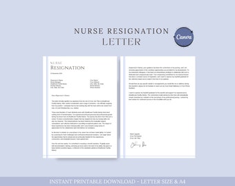 Nurse Resignation Letter, Nurse Job Leave, Job Quit, New Job Offer, Leaving Hospital, Health Professional, Health Care Provider, RN Nurse