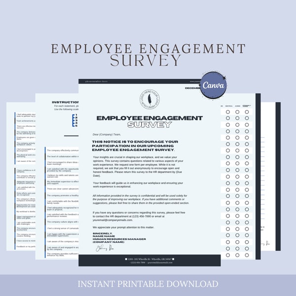 Employee Engagement Survey, Employee Feedback Survey, Work Engagement Survey, HR Survey,Corporate Survey,Employee Satisfaction Survey Intake