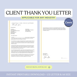 Plantilla de carta de agradecimiento al cliente general, carta de gratitud al cliente, agradecimiento comercial, carta de agradecimiento al cliente, gracias por su negocio