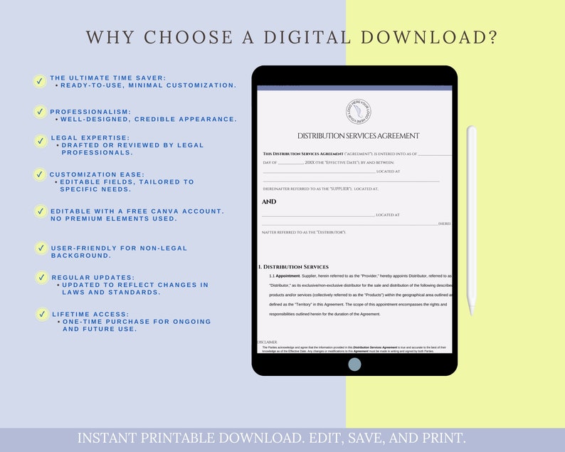 Distribution Agreement, Appointing Distributors, Sales and Distribution Agreement, Supplier and Distributor, Grant Distribution Rights,Canva image 8