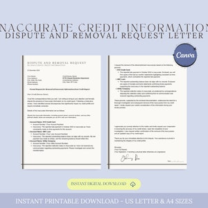 Solicitação formal de disputa e remoção de modelo de carta de informações de crédito imprecisas, carta de disputa de crédito, carta de remoção de dívidas, crédito ruim