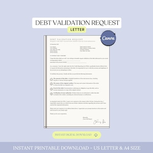 Plantilla de carta de validación de deuda, carta de verificación de deuda, solicitud de validación de deuda, respuesta de cobro de deuda, cumplimiento de la FCRA, reparación de crédito