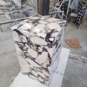 Calacatta Viola Marble Side Table, Coffee Table , Marble Coffee Table, Marble End Table , Marble Handmade Table, End Table, Free Shipping