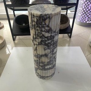 Calacatta Viola Marble Plinth Coffee Table , Marble Coffee Table, Marble End Table , Custom Table, Marble Coffee Table, Marble Side Table