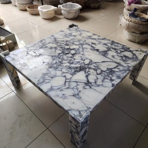 Calacatta Marble Side Table, Coffee Table , Marble Coffee Table, Marble End Table , Marble Handmade Table, End Table, Free Shipping ,