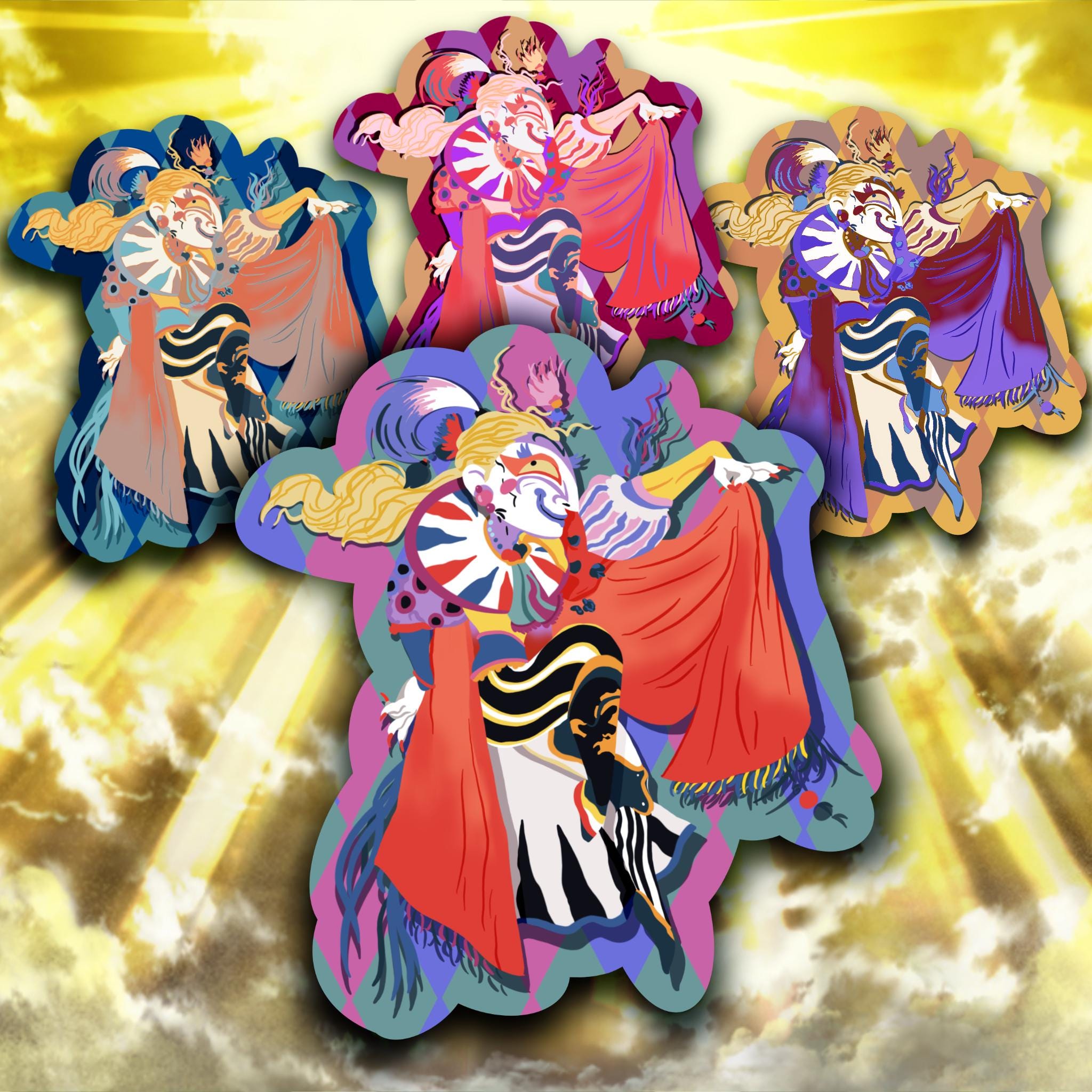 Mad Jester: Kefka Palazzo! - Final Fantasy VI Stickers - Etsy