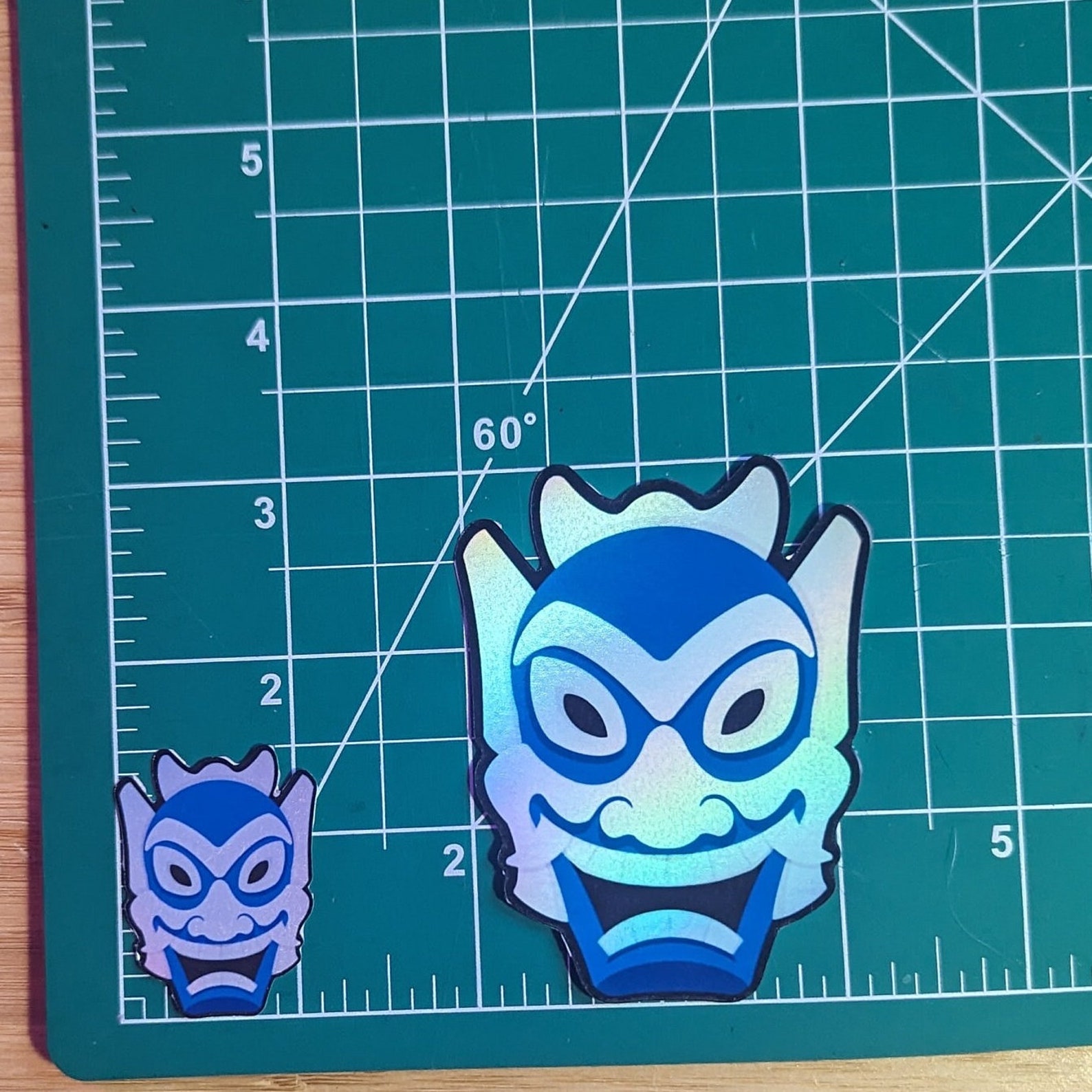 ATLA - Blue Spirit Mask Sticker - Etsy
