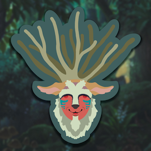 Forest Spirit - Princess Mononoke Sticker