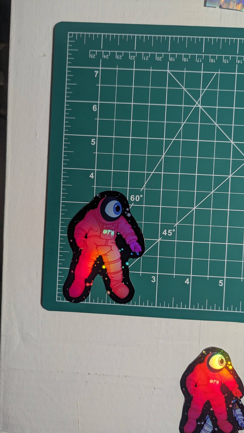 Eye Saac Eye-saac the OPM Spaceman Sticker - Etsy