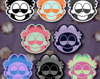 Garfield Skull Stickers