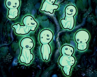 【当時物】【希少】princess mononoke stamp kodama Princess Mononoke Kodama Sticker - Sticker Mania