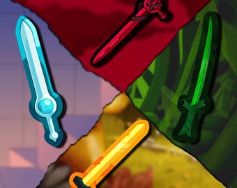 Finn’s Swords - Adventure Time Stickers