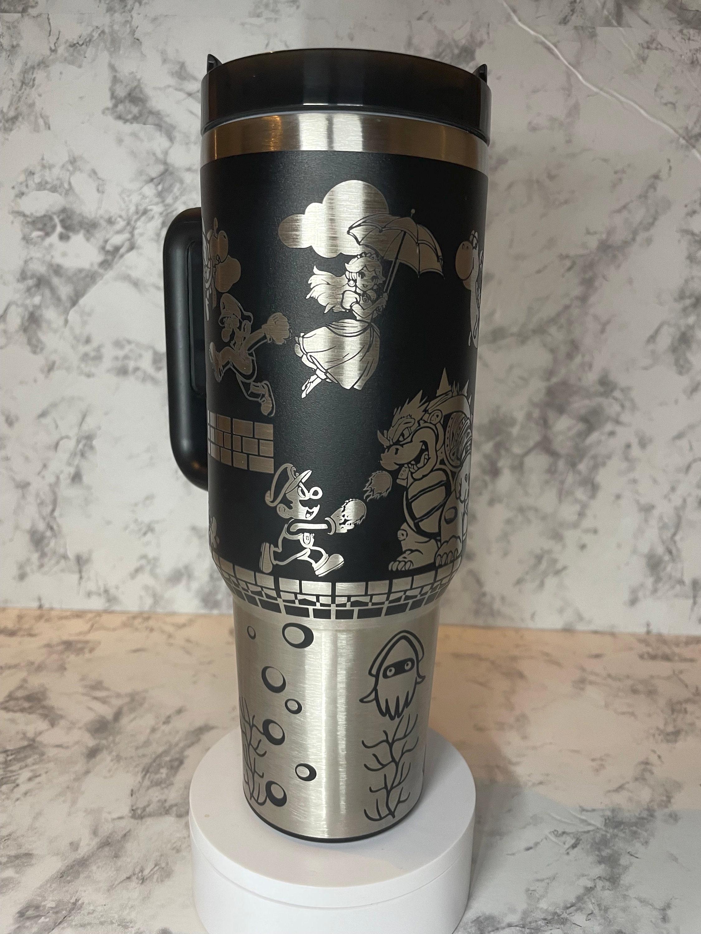 Super Mario Brothers Laser Engraved Stanley Styled Tumbler. - Etsy