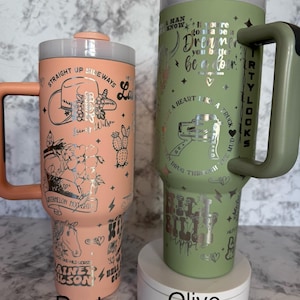 Lainey Wilson Engraved 40oz Stanley styled Tumbler with various color options