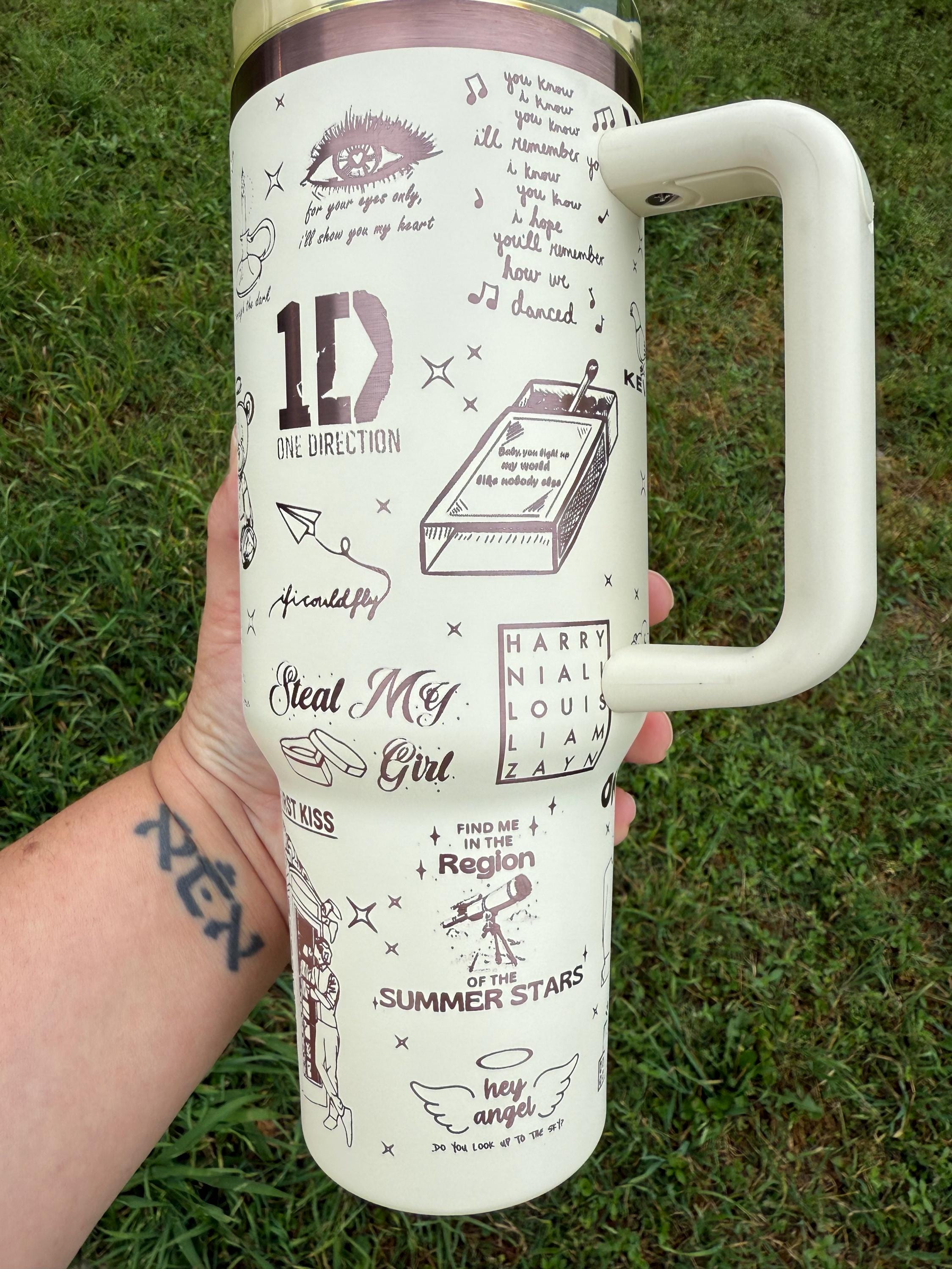 One Direction Custom Tumbler - Perfect for 1D Fans! - Etsy