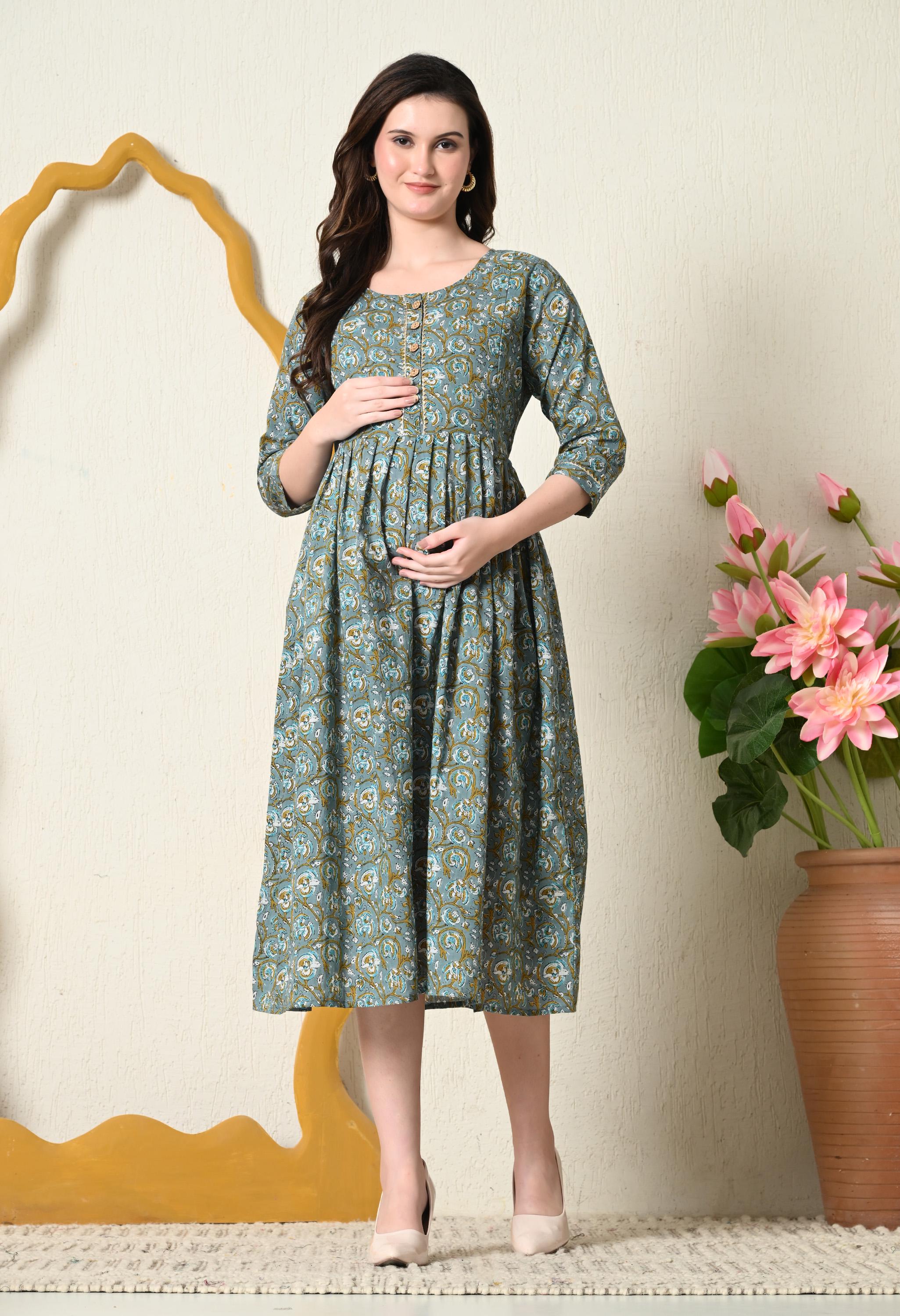 slim fit dress slacks Lacy Ribbed Maternity & Nursing Dress / Black / XL