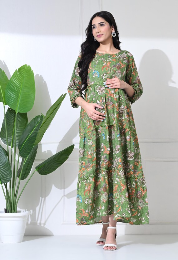Green Maternity Dress for Women - Comfortable Rayon Maternity Kurti - Feeding Zip Kurta - Anarkali Maternity Dress for Baby Shower - Etsy Green Maternity Dress for Women - Comfortable Rayon Maternity Kurti - Feeding Zip Kurta - Anarkali Maternity Dress for Baby Shower - Etsy