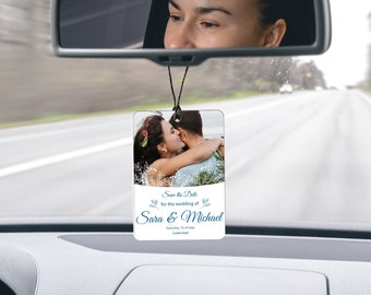 Personalized Multiple Fragrances Car Freshies with Pictures,Custom Photo Car Air Freshener,Hanging Ornaments,Novel Customized Wedding Favors