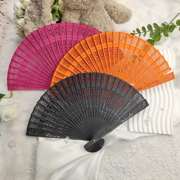 10 PCS - 100 PCS Festival Hand Fans,Bohemian Wood Fans, Botanical Wood Fans, Beach Wooden Fans, Wedding Wood Fans, Personalized Wedding Fans