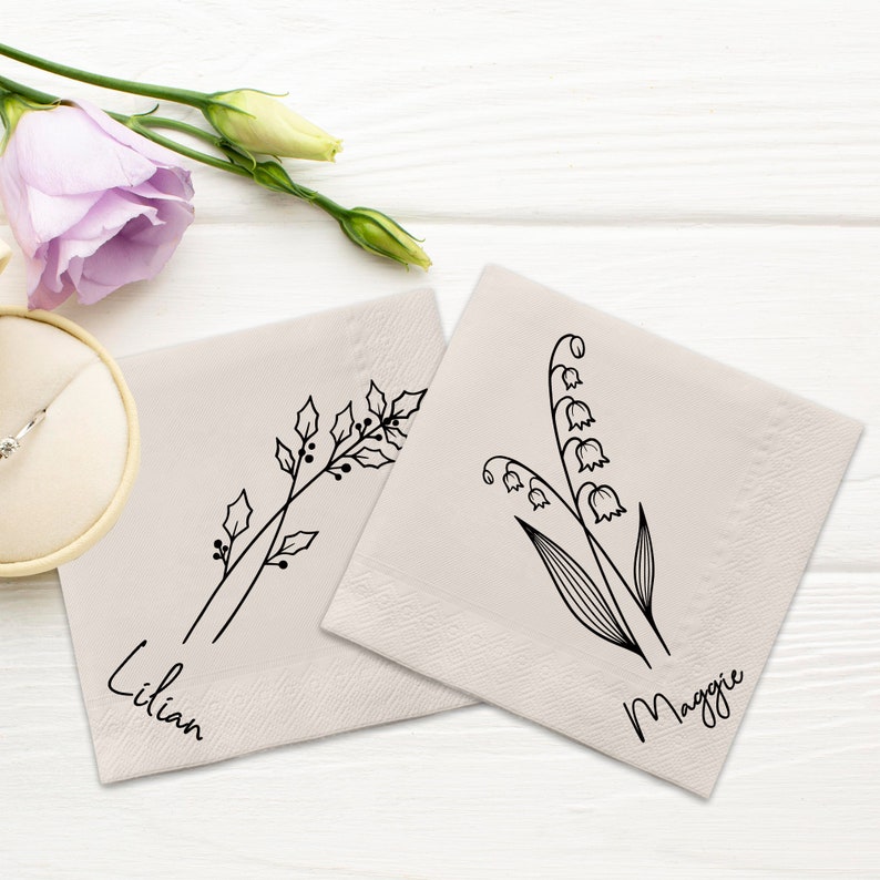 Personalized Wedding Napkins, Cheers Napkins, Gold Foil Wedding Napkins, Wedding Supplies, Custom Favors, Cocktail Napkins, Dinner Napkins zdjęcie 3