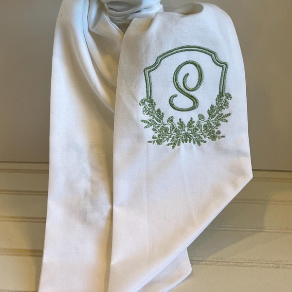 Bridal Bouquet Wrap Sash Embroidered Custom Wedding Decor Aisle Marker Personalized Bridal Shower Wedding Gift Wedding Party Bouquet Sash