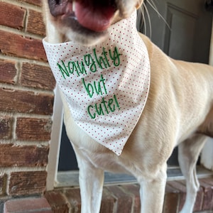 Christmas funny scrunchie embroidered dog bandana Holiday Cheer Dog Bandana Christmas Dog Bandana Winter Puppy First Christmas Dog Mom Gift