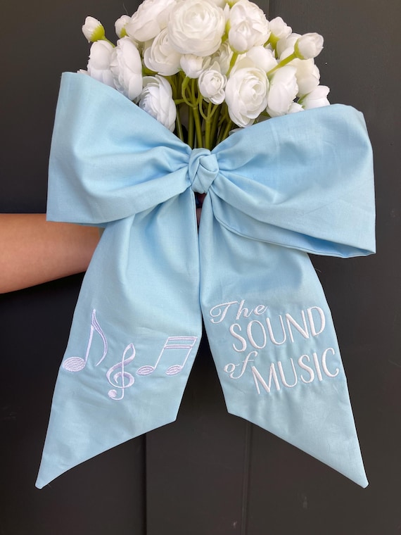 Dance Recital Bouquet Wrap Custom Monogrammed Ribbon for Dancers Personalized Recital Gift Embroidered Sash for Dance Flowers Recital gift