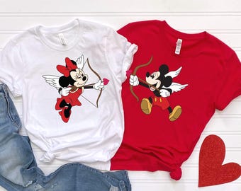 Retro Couple Shirts, Disney Shirt, Mickey Mouse Shirt, Valentines Day Shirt, Kiss Shirt, Minnie Mouse Shirt, Disneyworld Shirt, Love Shirt