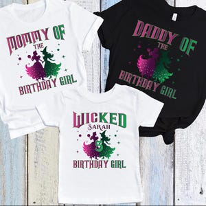 Custom Wicked Birthday Shirt: Wizard of Oz Family Matching