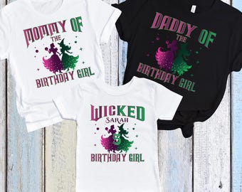 Op maat gemaakt Wicked-verjaardagsshirt: Wizard of Oz Family Matching