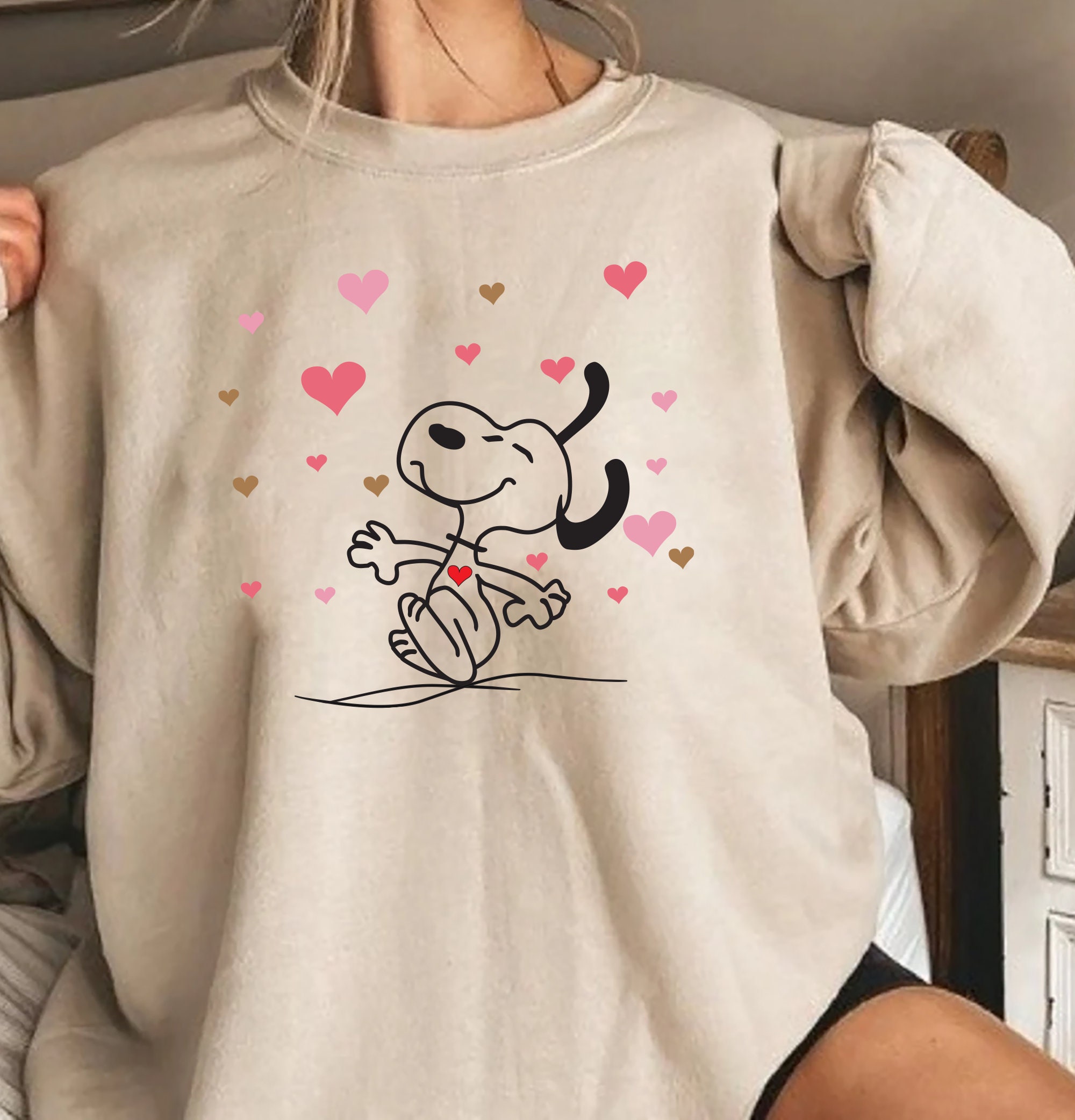 Snoopy Valentine Shirt, Cute Valentine Sweatshirt, Snoopy Shirt, Snoopy ...