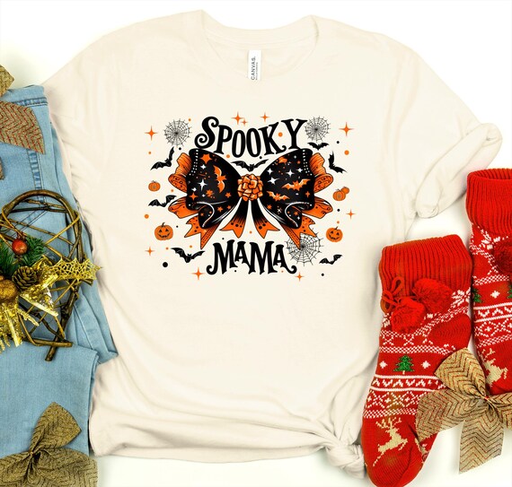 Spooky Mama Shirt, Halloween Shirt: Matching Tee
