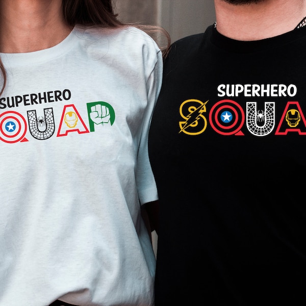 Superhero Squad Shirt,  Super Hero Shirt, Superhero Squad Shirt,  Super Heroes Shirt, Funny  Shirt