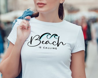 Beach is Calling T-Shirt: Retro Summer Vacation Tee