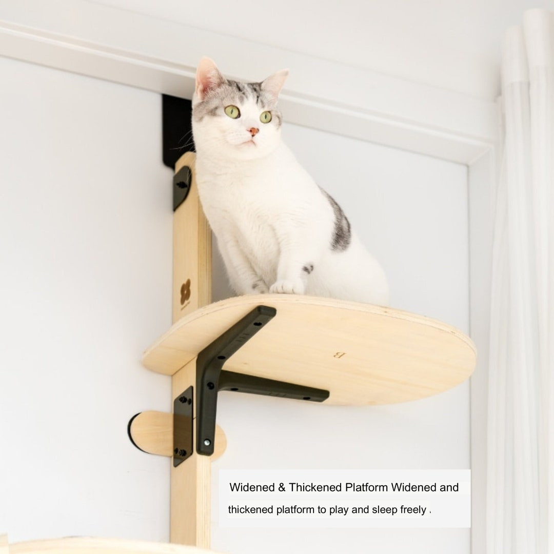 Cat Climbing Ladder Tree Wooden Jumping Platform Cat Nest Etsy