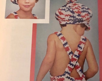 Sunsuit & Newsboy Cap PDF Crochet Pattern