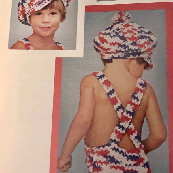 Sunsuit & Newsboy Cap PDF Crochet Pattern