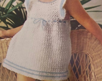 1970’s “Little Princess” Crochet Dress PDF Pattern