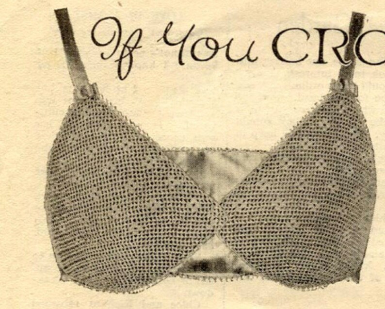 PDF Dainty Brassiere Crochet Pattern Etsy